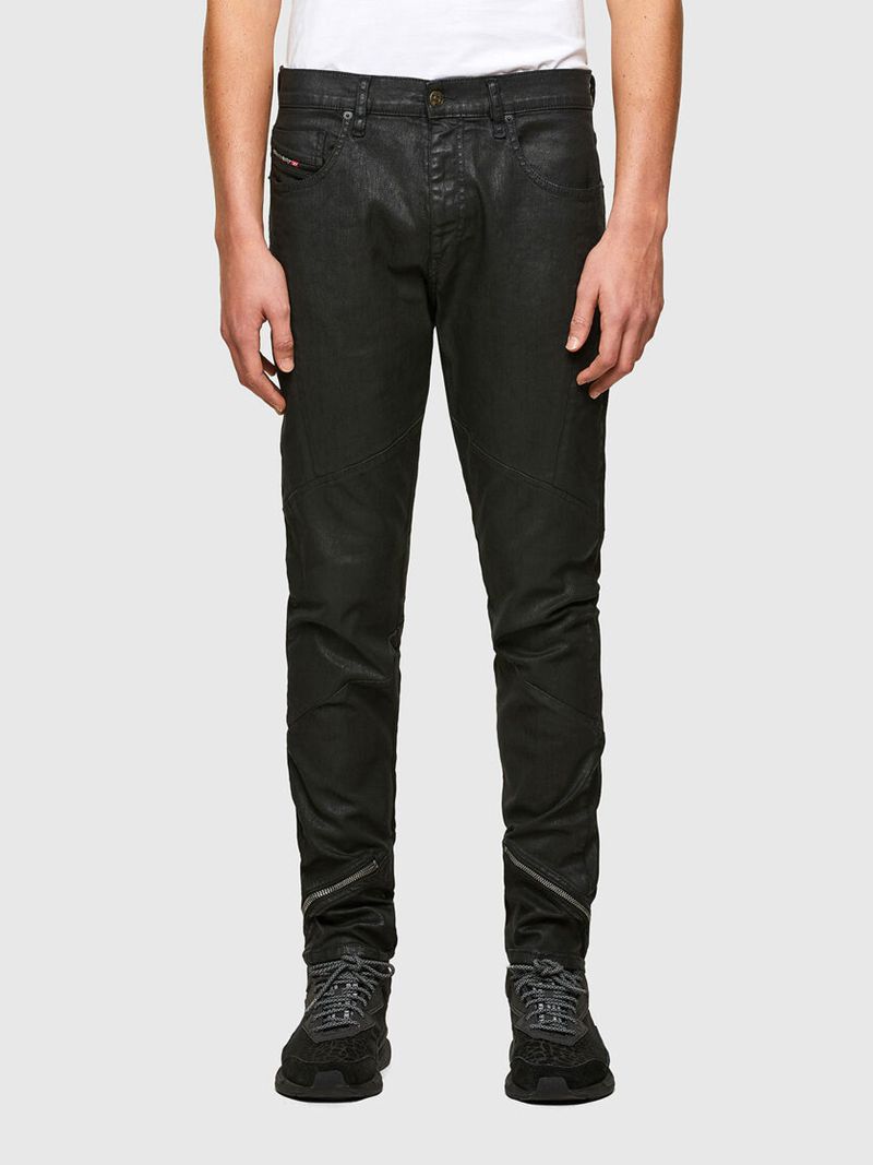 Jeans Slim Diesel D-Strukt 069tk Homem - Pretas/Cinzentas Escuro ORJSL-4279